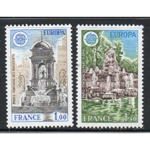 France  Sc  1609-10 1978  Europa stamp set mint NH