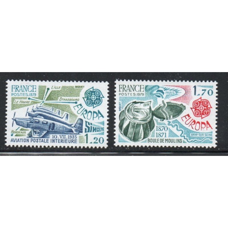 France  Sc  1646-47 1979  Europa stamp set mint NH