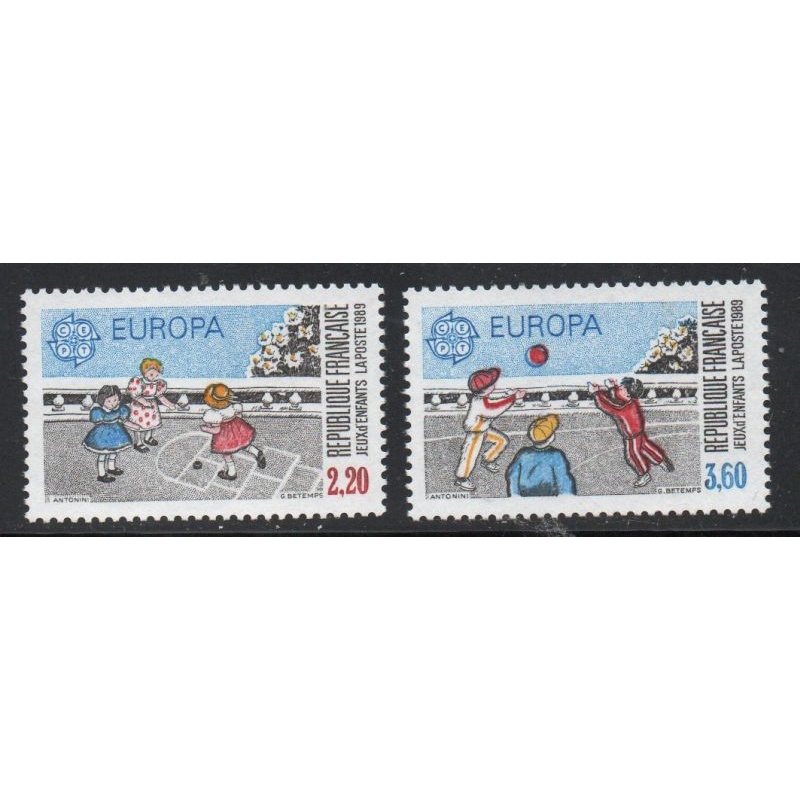 France  Sc  2152-53 1989 Europa stamp set mint NH
