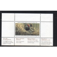 Canada 1995 Redneck Duck Conservation stamp unused van Dam FWH11