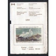 Canada 1994 Ross' Geese Conservation stamp used van Dam FWH10