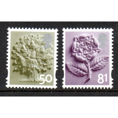 G.B England sc 17-18 2008 Oak Tree & Tudor Rose stamp set mint NH