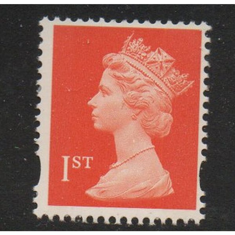 Great Britain Sc MH 241 1993"1st" orange red QE II Machin Head stamp mint NH
