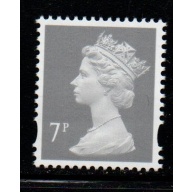 Great Britain Sc MH 249A 7p 1999 gray Machin Head stamp mint NH