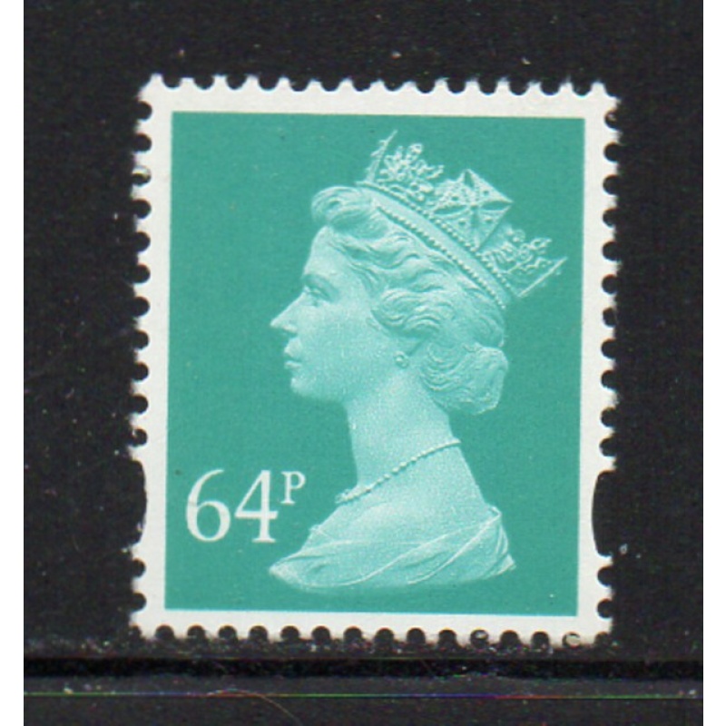 Great Britain Sc MH 276 1999 64p greenish blue  Machin Head stamp mint NH