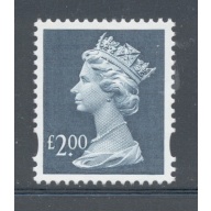 Great Britain Sc MH 281 1999 £2 slate blue Machin Head stamp mint NH