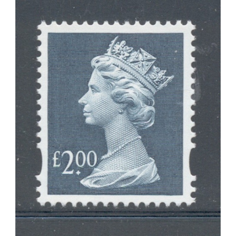 Great Britain Sc MH 281 1999 £2 slate blue Machin Head stamp mint NH
