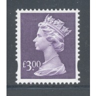 Great Britain Sc MH 282 1999 £3 purple Machin Head stamp mint NH