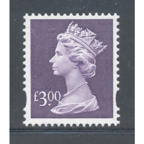 Great Britain Sc MH 282 1999 £3 purple Machin Head stamp mint NH
