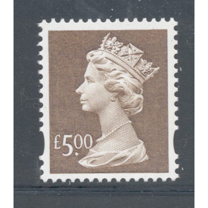 Great Britain Sc MH 283 1999 £5 brown  Machin Head stamp mint NH