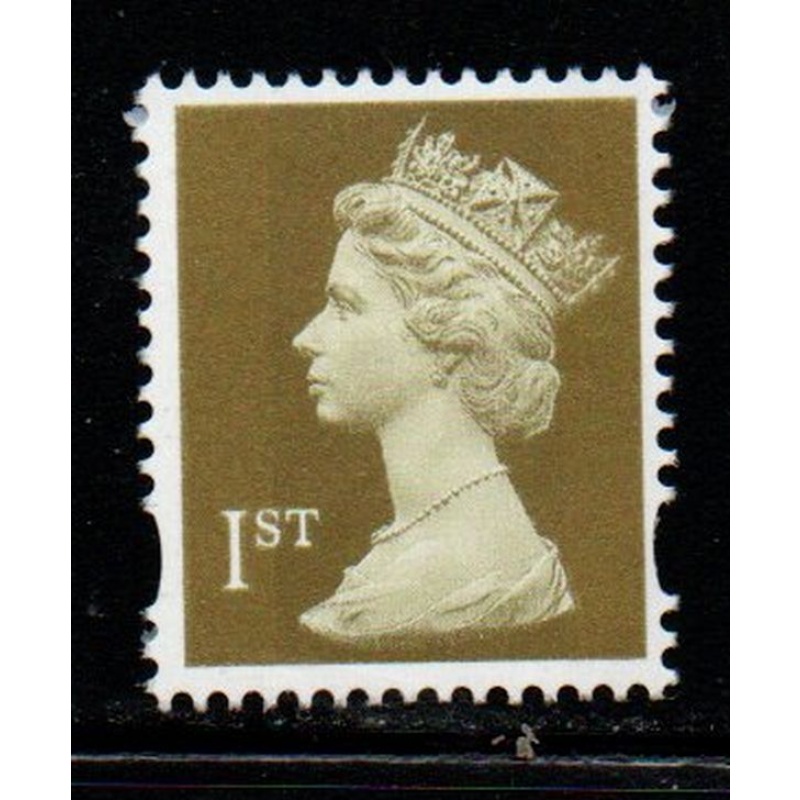 Great Britain Sc MH 287 1997 "1st" gold  Machin Head stamp mint NH