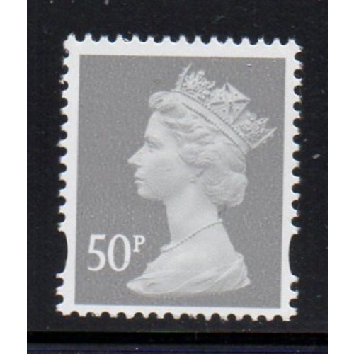 Great Britain Sc MH365 2007 50p gray Machin Head stamp mint NH