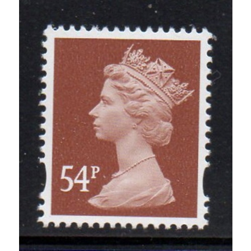 Great Britain Sc MH366 2007 54p brown Machin Head stamp mint NH