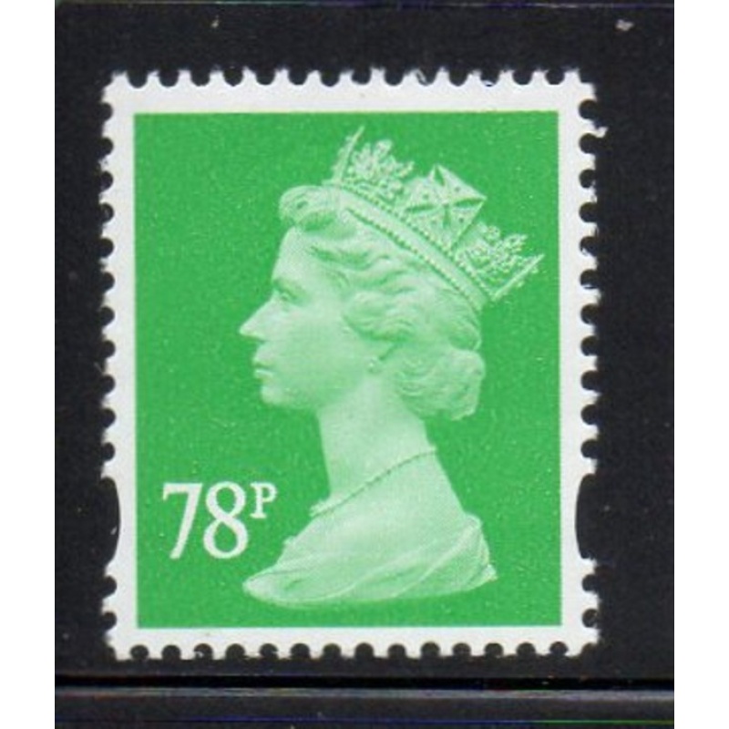 Great Britain Sc MH371 2007 78p emerald Machin Head stamp mint NH