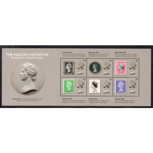Great Britain Sc MH468 2017 50 Years of A Design Icon stamp sheet mint NH