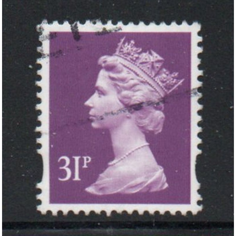Great Britain Sc MH221 1996 31p deep rose lilac QE II Machin Head stamp used