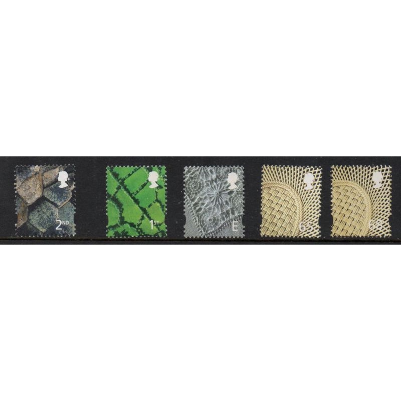 G.B. Northern Ireland Sc 12-16 2001-2002 stamp set mint NH