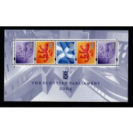 Great Britain Scotland Scott 24a 2004 Parliament stamp sheet mint NH