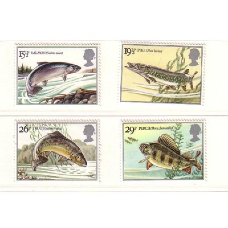 Great Britain Scott 1011-14 1983 Fish stamp set mint NH