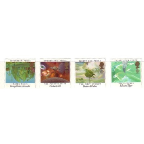 Great Britain Scott  1103-1106 1985 Europa Music Year stamp set mint NH