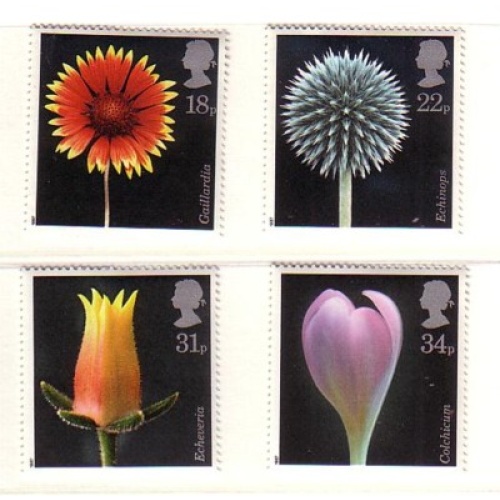 Great Britain Scott  1168-71 1987 Flora stamp set mint NH