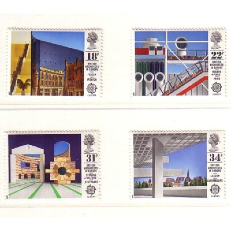 Great Britain Scott  1176-79 1987 Europa stamp set mint NH