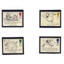 Great Britain Scott  1226-29 1988 Lear Nonsensical Drawings stamp set mint NH