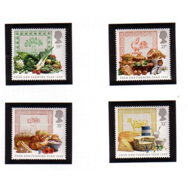 Great Britain Scott  1248-51 1989 Food & Farming stamp set mint NH