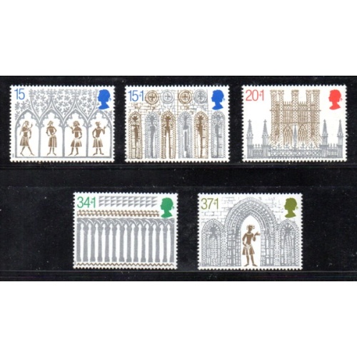 Great Britain Scott  1294, B2-5 1989 Christmas stamp set mint NH