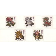 Great Britain Scott  1382-86 1991 Roses stamp  set mint NH