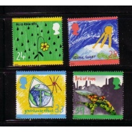 Great Britain Sc 1463-1466 1992 Protect the Environment stamp set mint NH
