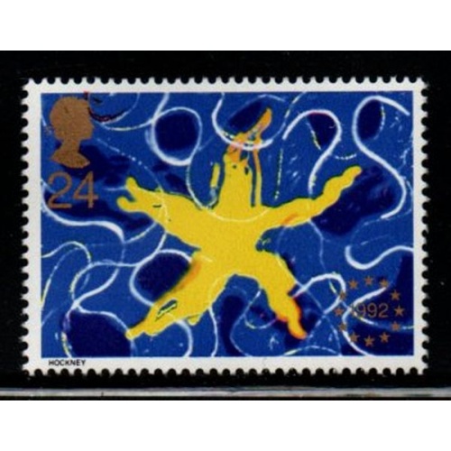 Great Britain Scott  1467 1992 European Market  stamp  mint NH
