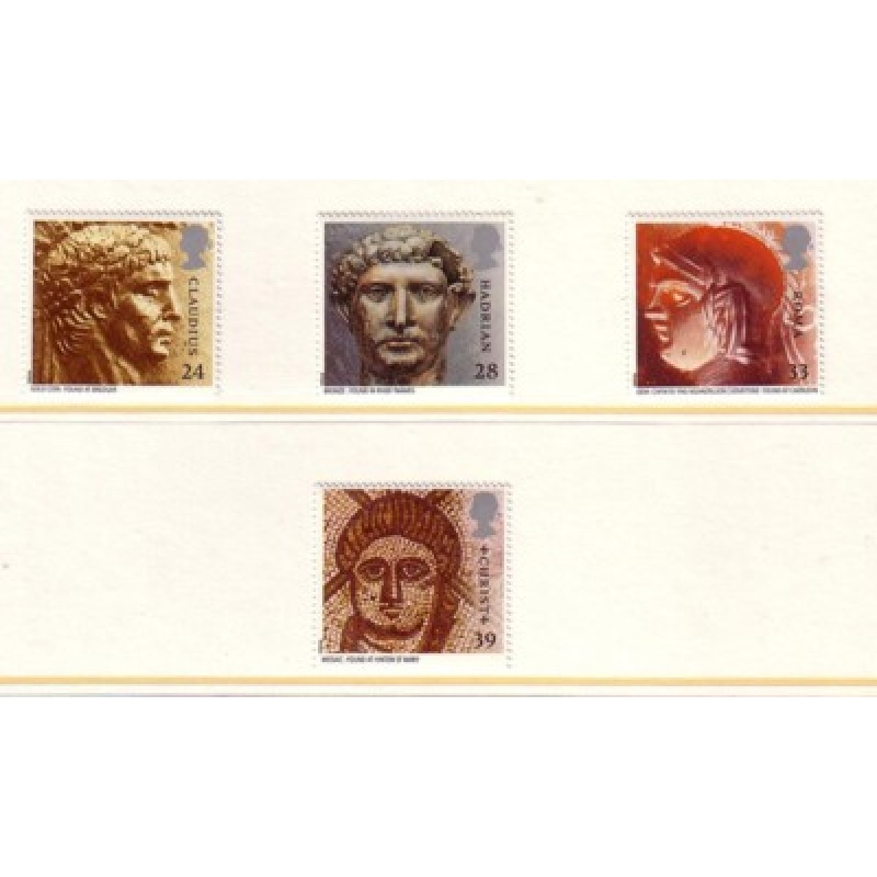Great Britain Scott  1502-05 1993 Roman Artifacts stamp set mint NH