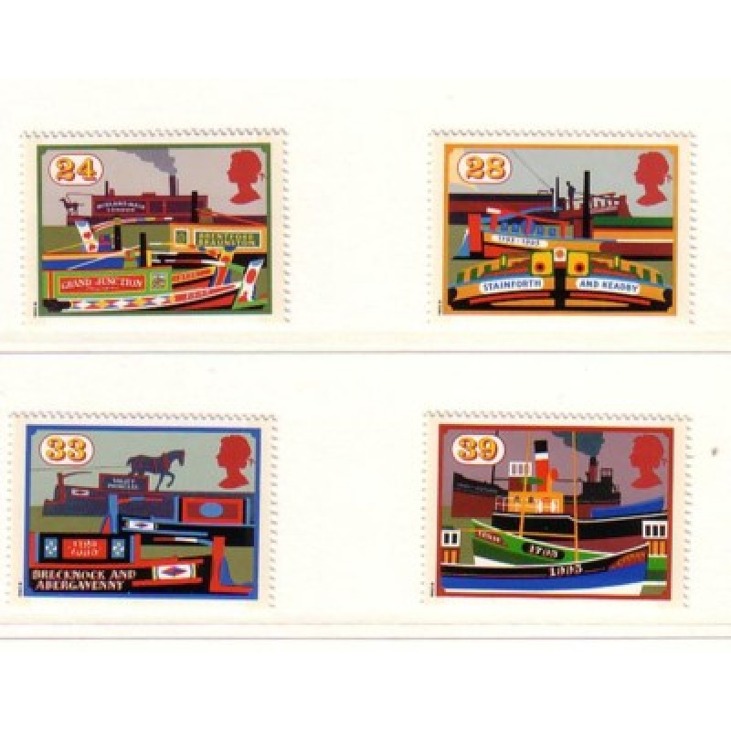 Great Britain Scott  1506-1509 1993 British Canals stamp set mint NH