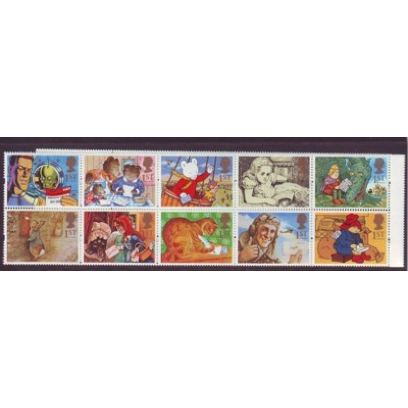Great Britain Sc 1547a 1994 Greetings Children&#039;s Stories stamp booklet pane mint NH