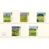 Great Britain Sc 1567-1571 1994 Golf Courses stamp set mint NH