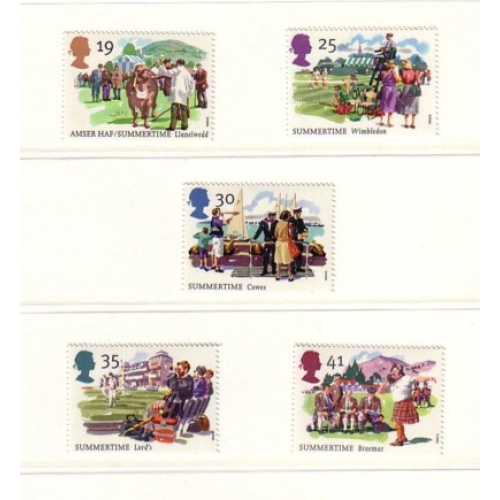 Great Britain Sc 1572-76 1994 Summertime stamp set mint NH