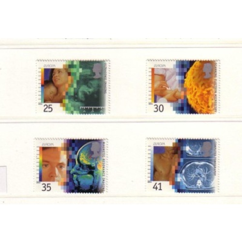 Great Britain Sc 1577-80 1994 Europa Medical Advances stamp set mint NH