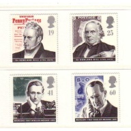 Great Britain Sc 1625-1628 1995 Pioneers of Communication stamp set mint NH