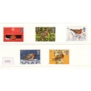 Great Britain Sc 1634-38  1995 Christmas stamp set mint NH