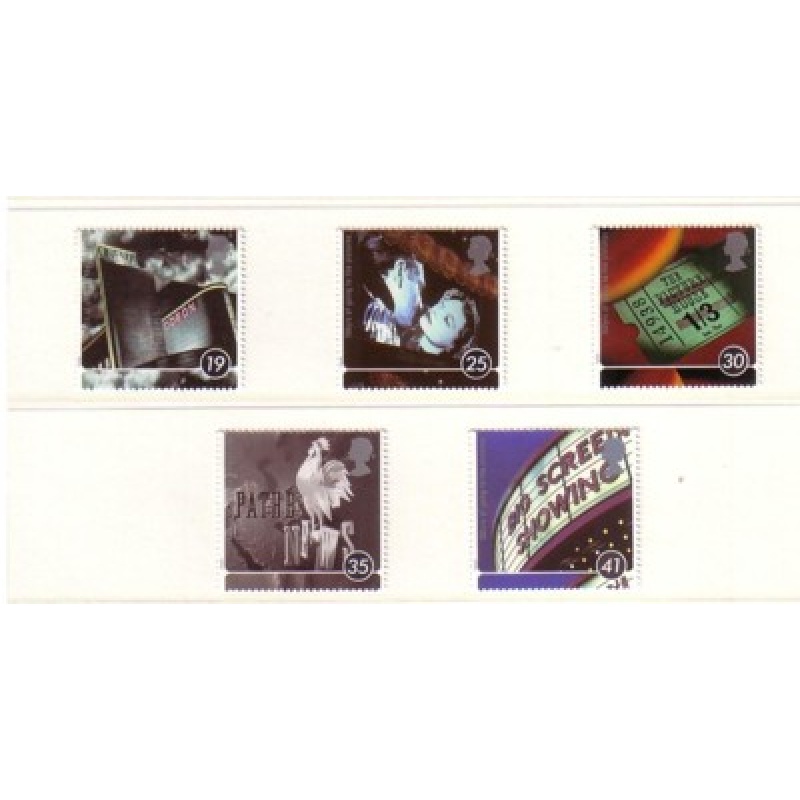 Great Britain Sc 1658-1652 1996 Moving Pictures Centennial stamp set mint NH