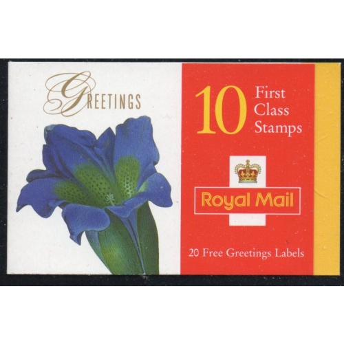 Great Britain Sc 1722a 1997 Flowers Greetings stamp booklet mint NH