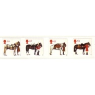 Great Britain Sc 1763-66 1997 Queen&#039;s Horses stamp set mint NH