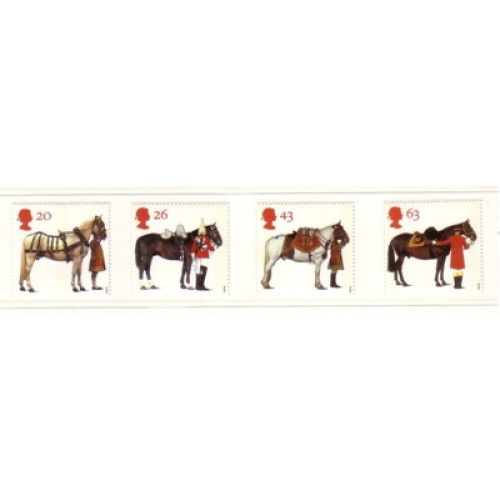 Great Britain Sc 1763-66 1997 Queen's Horses stamp set mint NH