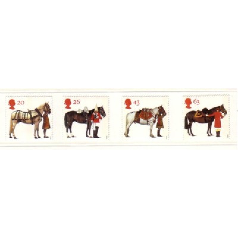 Great Britain Sc 1763-66 1997 Queen&#039;s Horses stamp set mint NH