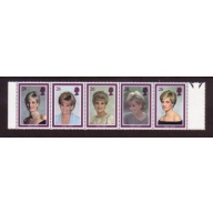 Great Britain Sc 1791-95 1998 Princess Diana Memorial stamp set mint NH