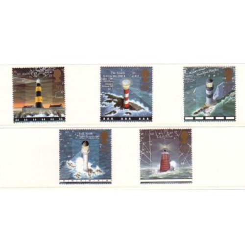 Great Britain Sc 1804-1808 1998 Lighthouses stamp set mint NH