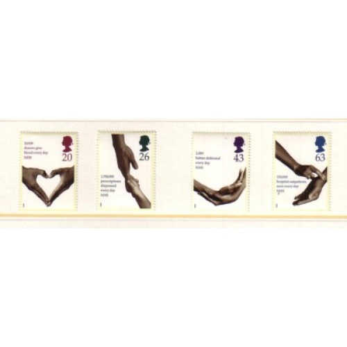 Great Britain Sc 1814-1817 1998 National Health Service  stamp set mint NH