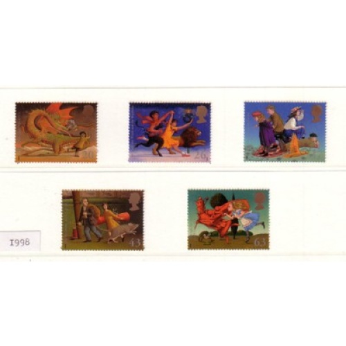 Great Britain Sc 1820-24 1998 Children's Literature stamp set mint NH