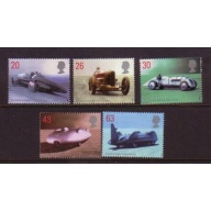 Great Britain Sc 1829-1833 1998 Land Speed Records stamp set mint NH